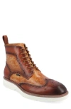 Taft 365 Men's Model 005 Wingtip Lace-up Boots In Walnut