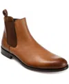 Taft Hiro Croc Embossed Leather Chelsea Boot In Honey