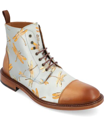 Taft Men's Jack Lace-up Captoe Boot In Blue Drago