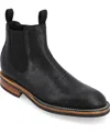 Taft Legion Stitchdown Chelsea Boot In Black Bison