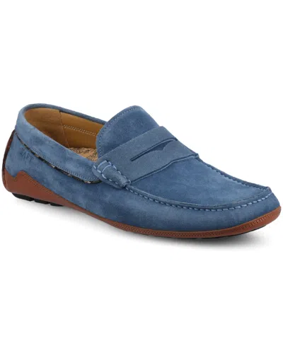 Taft Men's Luke Driver Moc Loafers In Blue