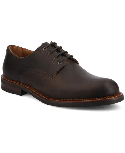 Taft Men's Miles Medium And Wide Width Oxford Dress Shoe In Brown