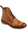 Taft Men's Paris Floral Embossed Leather Dress Boots In Honey Floral