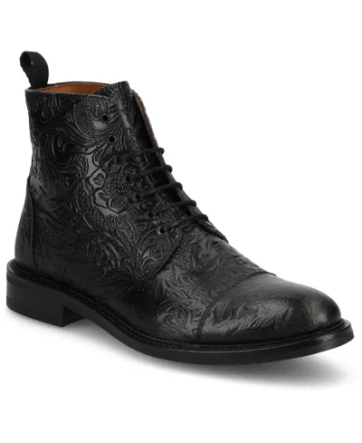 TAFT MEN'S ROME FULL-GRAIN LEATHER CAP TOE DRESS BOOTS