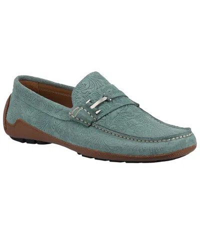 Taft Men's Suede Slip-on Loafers In Blue