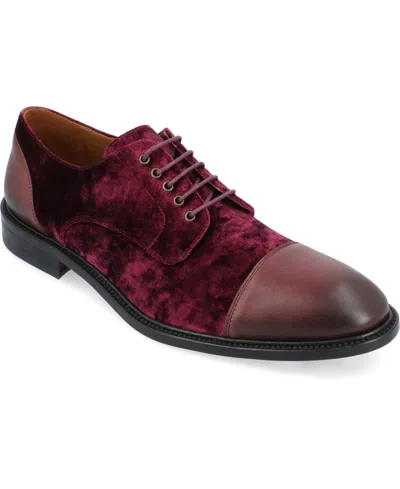 Taft Men's The Jack Lace-up Cap Toe Oxford Shoe In Pinot