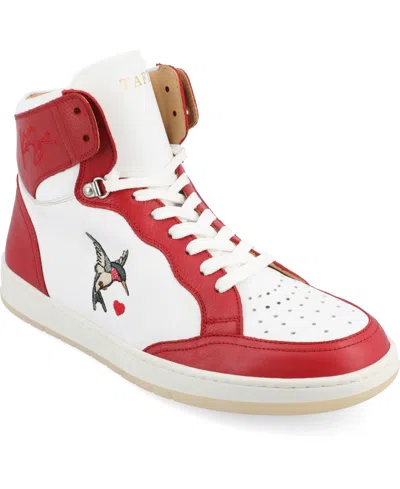 Taft Men's The Rapido High-top Sneaker In Red Hummingbird