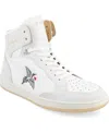 Taft The Rapido High Top Sneaker In White Duck