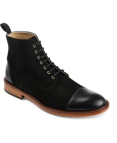 TAFT MEN'S TROY HANDCRAFTED LEATHER AND SUEDE DRESS BOOTS