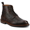 Taft The Rome Embossed Cap Toe Boot In Brown