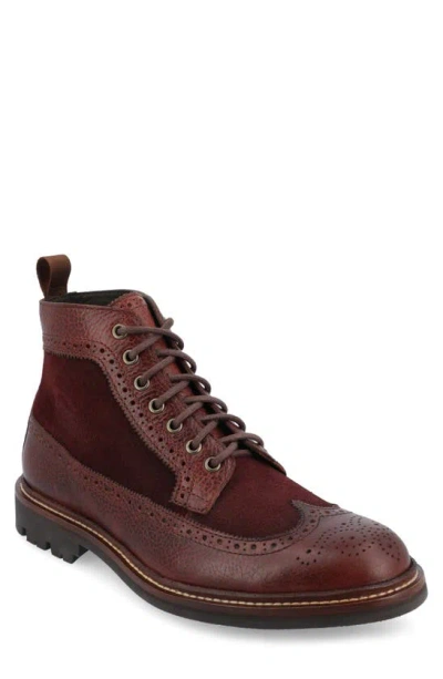 Taft The Boston Longwing Boot In Chili