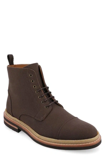 Taft The Jaro Cap Toe Boot In Espresso