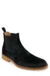 Taft The Jude Chelsea Boot In Black Velour