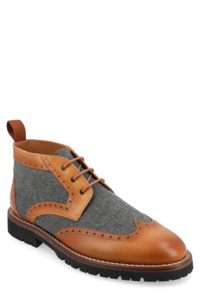 Taft The Livingston Chukka Boot In Grey,brown