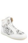 Taft The Rapido Woven High Top Sneaker In White Eden