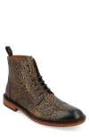 TAFT TAFT THE ROME EMBOSSED CAP TOE BOOT