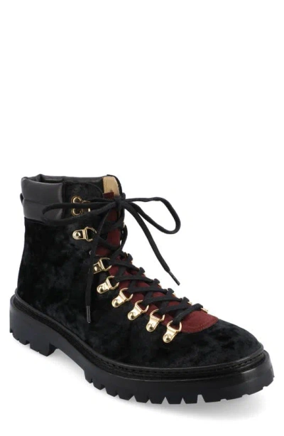 Taft The Viking Boot In Black Velour