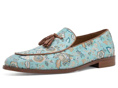 Taft Tommy Men's Dress Flat Shoes Capri Floral: 14 M, Leather In Blue