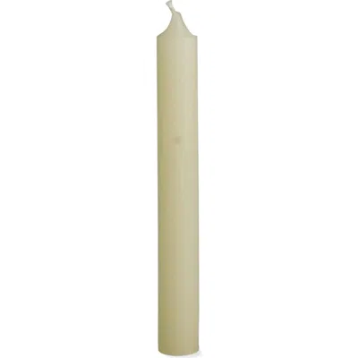 Tag 12" Straight Classic Ivory Taper Paraffin Wax Single Candle In Neutral
