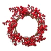 Tag 15 Inch Red Berry Artificial Floral Wreath Holiday Decor In Red