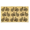 Tag 1'6" X 2'6"  Bikes Coir Mat Rectangle Indoor And Outdoor Coir Door Welcome Mat In Neutral
