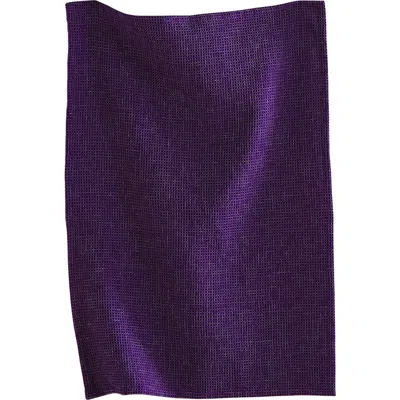 Tag 26"l X 18"w Classic Plum Cotton Waffle Weave Dishtowel Kitchen Towel Yellow Machine Washable In Multi