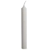 Tag 8" Straight Classic White Taper Paraffin Wax Candle In White