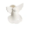 Tag Angel Led Taper Candle Holder White Ceramic For Christmas In White