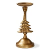 Tag Antique Brass Gold Tree Candle Holder For Christmas Decor In Gold