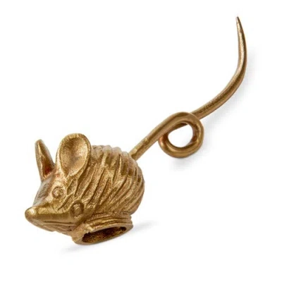 Tag Antique Brass Iron Mouse Candle Snuffer Candle Accessory 6.5 X 4 X 1.5 In Gold
