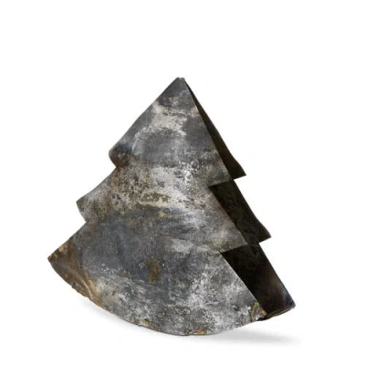 Tag Antique Bronze Rocking Tree Decor Small Holiday Sculpture In Gray