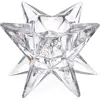Tag Ara Clear Glass Starburst Reversible Candle Holder Unit In Transparent