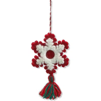 Tag Artisan Multicolor Snowflake Tassel Tree Ornaments Holiday