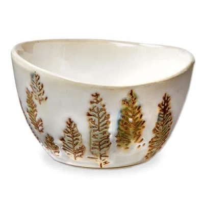 Tag Aspen Multicolor Ceramic Dip Bowl Perfect For Serving Snacks In Gold
