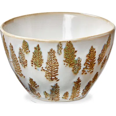 Tag Aspen Multicolor Ceramic Serving Bowl In White