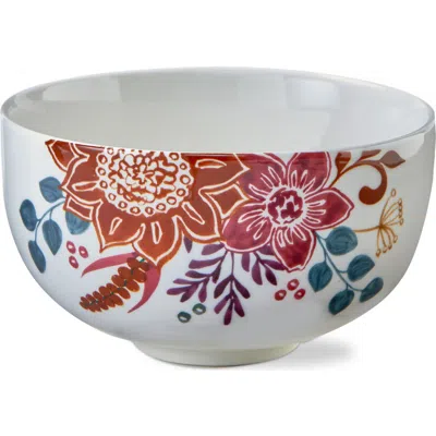 Tag Autumn Bloom Fall Stoneware Snack Bowl Multi 20 oz 5.38x5.38x3.09