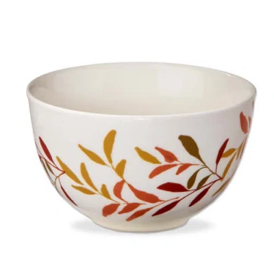 Tag Autumn Botanical Snack Bowl Dishwasher Safe For Everyday Use In White