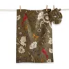 Tag Autumn Toile Dishtowel & Mitt Set In Green