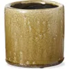 Tag Avery Ochre Yellow Glazed Terracotta Planter 5.5l 5.5w 5.5h In Yellow
