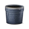 Tag Azul Planter Reactive Glazed Stoneware Blue For 5" Pot In Blue