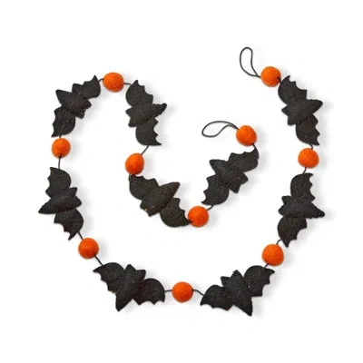 Tag Bat Wool Felt Garland Black Everyday