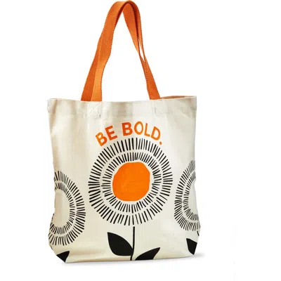 Tag Be Bold Tote Orange Cotton Everyday