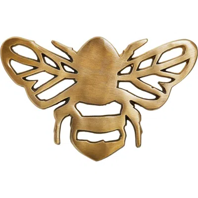 Tag Bee Trivet Brass Aluminum Everyday In Gold