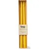 Tag Beeswax Dipped Taper Candles Honey Yellow Set Of 2 In Yellow