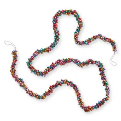 Tag Bell Garland Multicolor Iron Christmas In Red