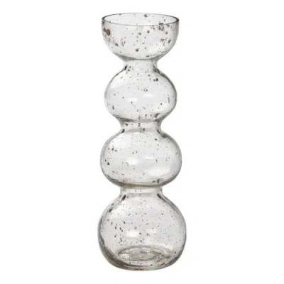 Tag Bella Pebble Large Clear Glass Decorative Novelty Vase In Transparent