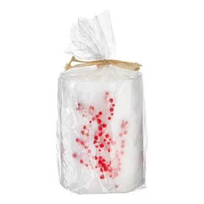 Tag Berry Botanical Multicolor Pillar Candles For Christmas Decor