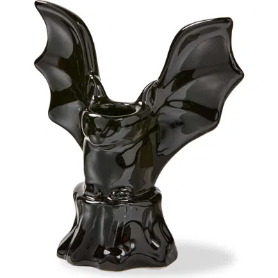 Tag Black Ceramic Taper Candle Holder For Halloween Decor