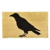 Tag Black Crow Coir Mat Rectangle Indoor Outdoor Welcome Mat In Neutral