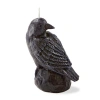 Tag Black Crow Sculpted Candle Halloween Novelty Black Wax In Black